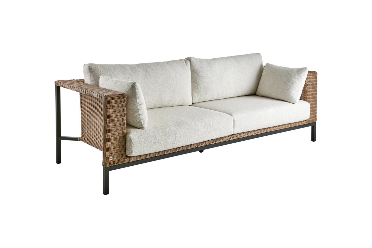 Shell 2-sits soffa black/teddy beige Brafab Shell 2-sits soffa black/teddy beige Brafab