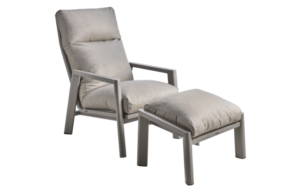 Slide fotpall khaki/tawny med dyna Brafab
