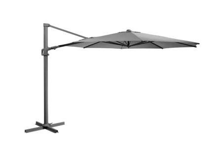 Vinovo frihängande parasoll Ø350 H275 cm antracit/grå Brafab
