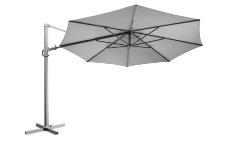 Vinovo frihängande parasoll Ø350 H275 cm antracit/grå Brafab
