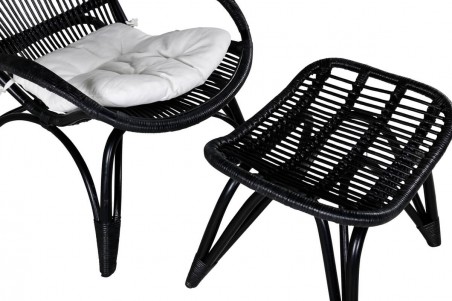 Ella loungefåtölj svart Venture Home