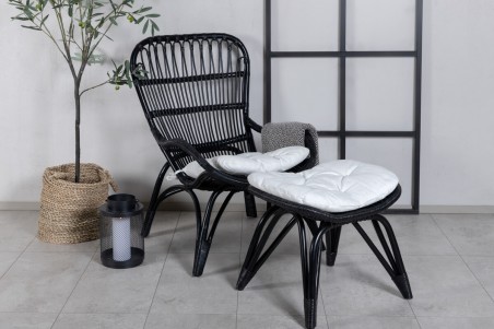 Ella loungefåtölj svart Venture Home