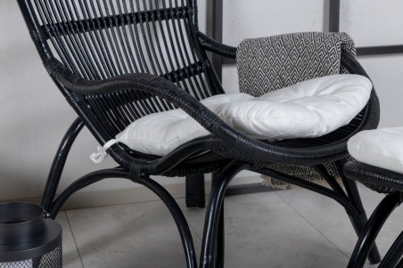 Ella loungefåtölj svart Venture Home