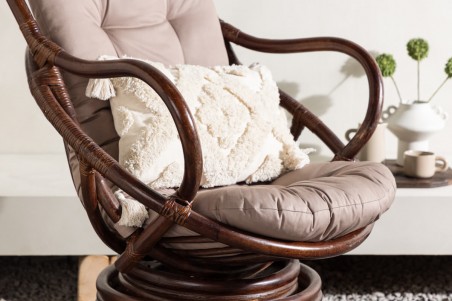 Swing loungefåtölj mörk valnöt Venture Home