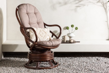 Swing loungefåtölj mörk valnöt Venture Home