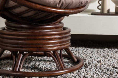 Swing loungefåtölj mörk valnöt Venture Home