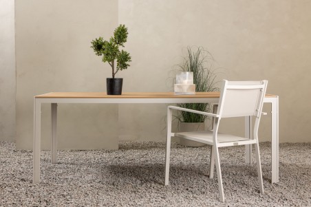 Break matbord 205x90 cm beige/natur Venture Home