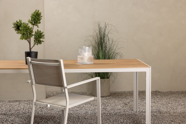 Break matbord 205x90 cm beige/natur Venture Home