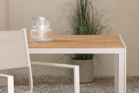 Break matbord 205x90 cm beige/natur Venture Home