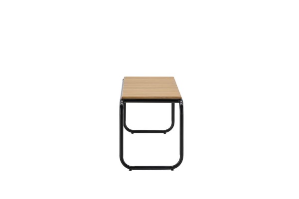 Holmbeck bänk 136x40 cm svart/natur Venture Home