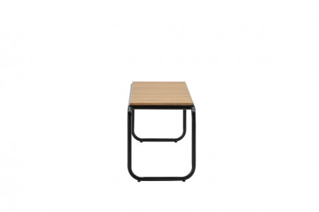 Holmbeck bänk 136x40 cm svart/natur Venture Home