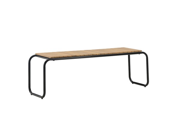 Holmbeck bänk 136x40 cm svart/natur Venture Home