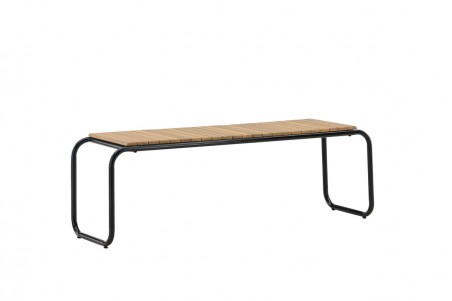 Holmbeck bänk 136x40 cm svart/natur Venture Home