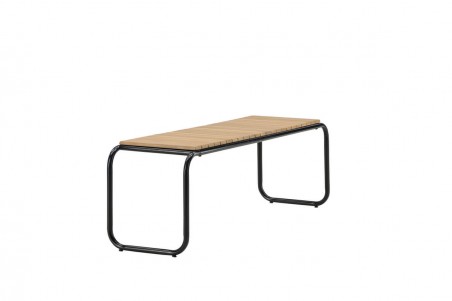 Holmbeck bänk 136x40 cm svart/natur Venture Home