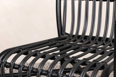 Rizal loungefåtölj svart Venture Home