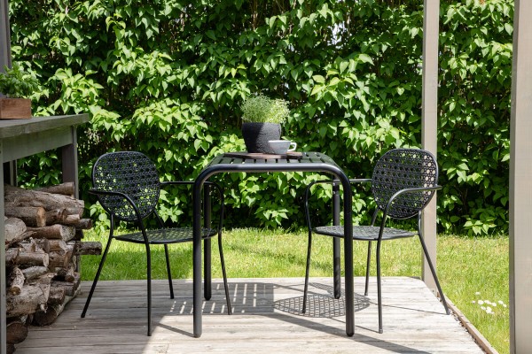 Borneo cafébord 70x70 cm svart Venture Home