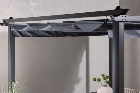 Lazio pergola 300x300x250 cm grå Venture Home