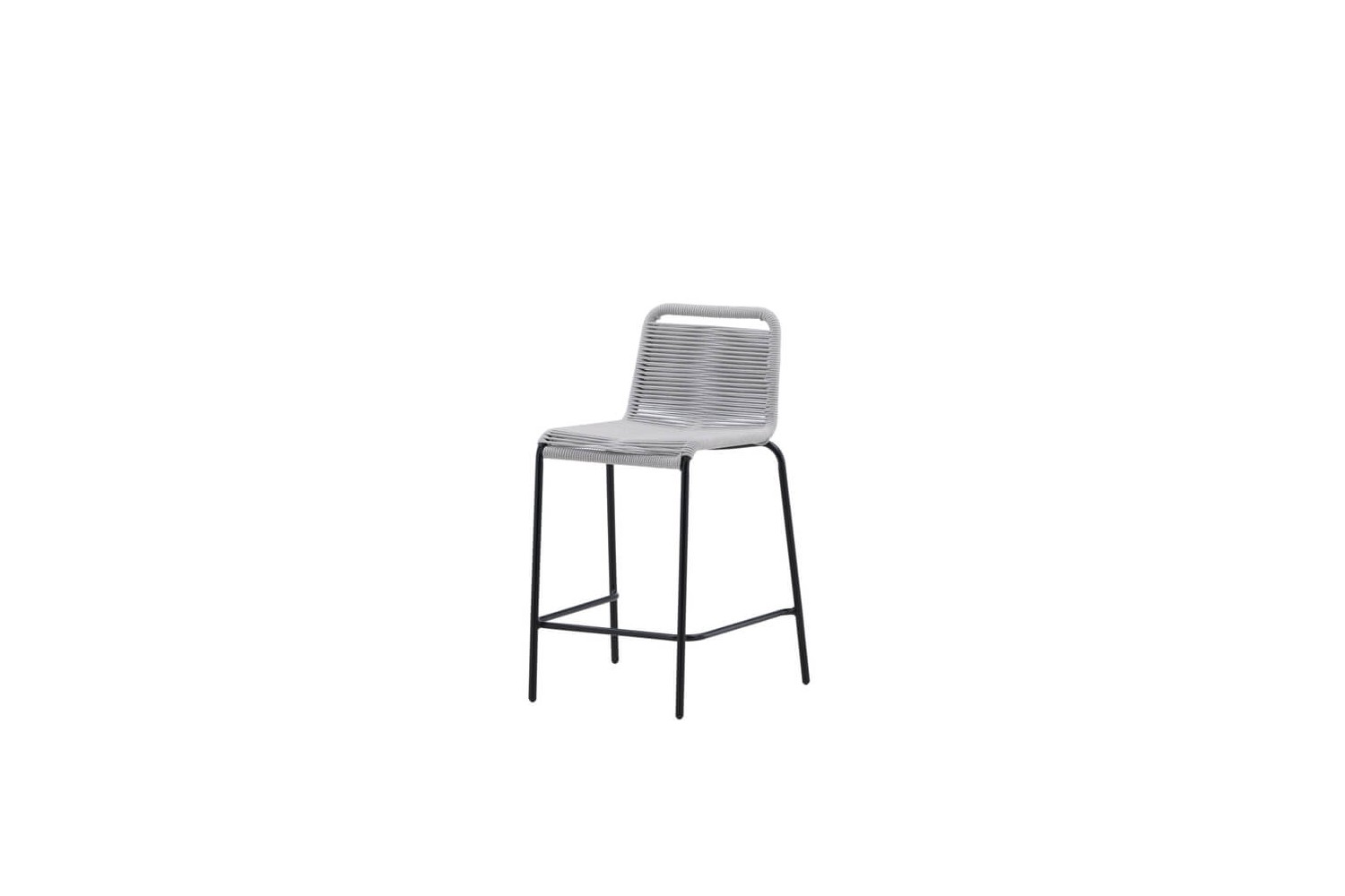 Lindos barstol 2-pack ljusgrå/svart Venture Home Lindos barstol 2-pack ljusgrå/svart Venture Home