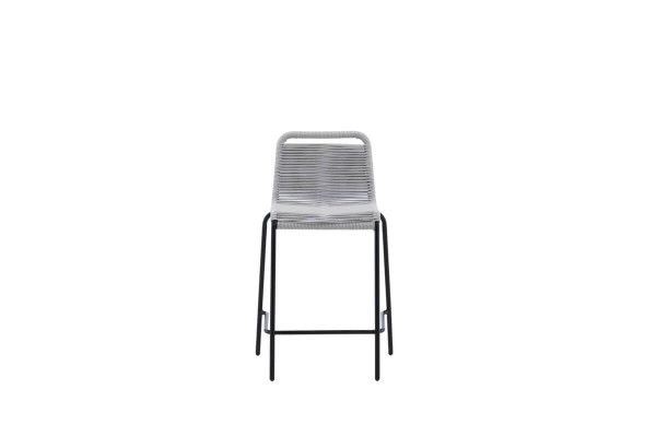 Lindos barstol 2-pack ljusgrå/svart Venture Home