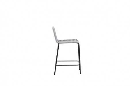 Lindos barstol 2-pack ljusgrå/svart Venture Home