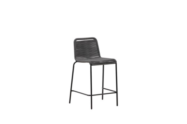 Lindos barstol 2-pack mörkgrå/svart Venture Home