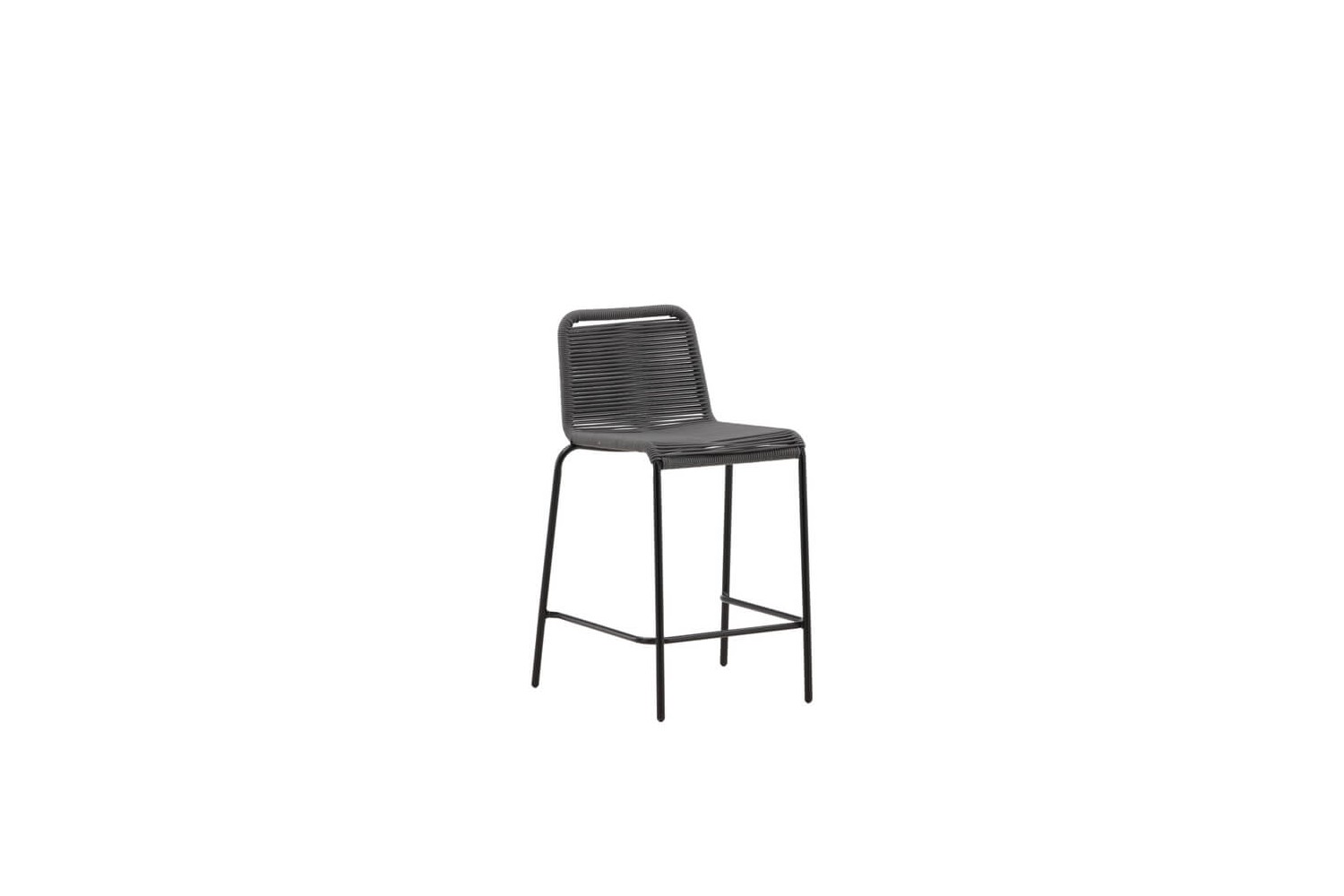 Lindos barstol 2-pack mörkgrå/svart Venture Home