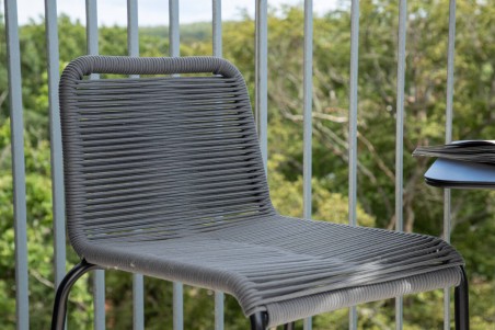 Lindos barstol 2-pack mörkgrå/svart Venture Home