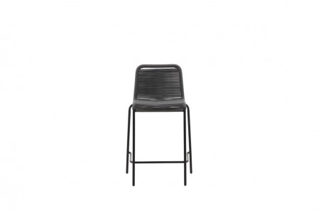 Lindos barstol 2-pack mörkgrå/svart Venture Home