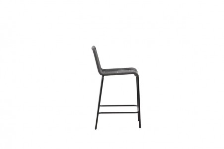 Lindos barstol 2-pack mörkgrå/svart Venture Home