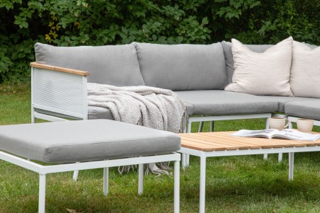 Nettan hörngrupp grå/natur Venture Home
