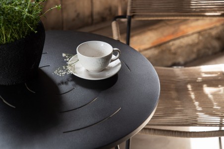 Bacong cafébord Ø60 cm svart Venture Home