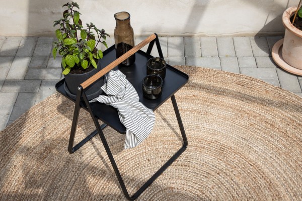 Clarin sidobord 43x43 cm svart Venture Home
