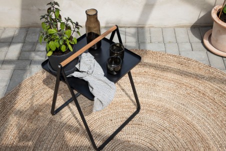 Clarin sidobord 43x43 cm svart Venture Home