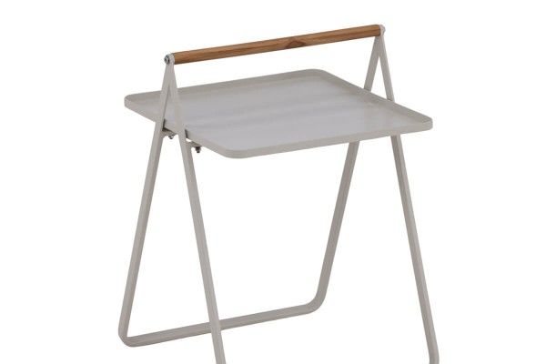 Clarin sidobord 43x43 cm beige Venture Home