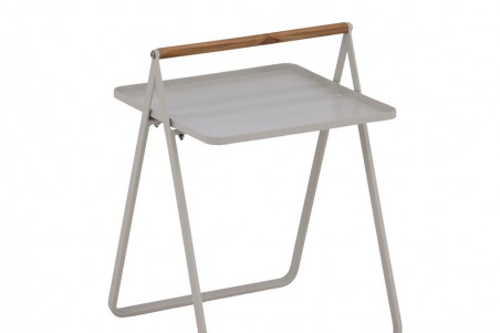 Clarin sidobord 43x43 cm beige Venture Home