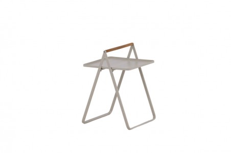 Clarin sidobord 43x43 cm beige Venture Home