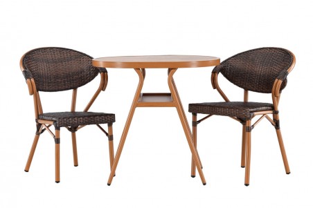 Abrantes caféset brun Venture Home