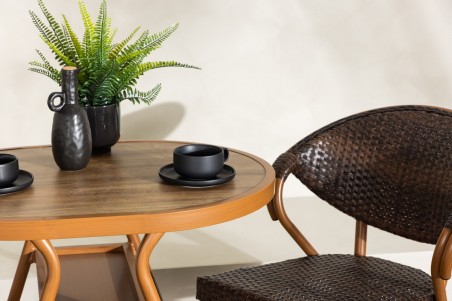 Abrantes caféset brun Venture Home