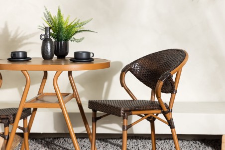 Abrantes caféset brun Venture Home