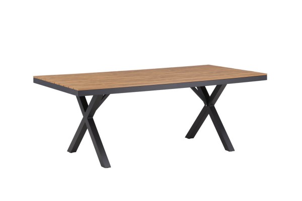 Garcia matbord 200x100 cm svart/natur Venture Home