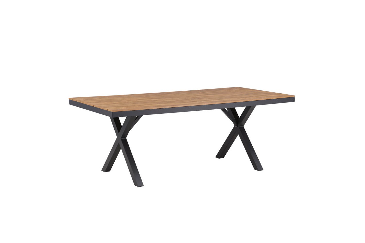 Garcia matbord 200x100 cm svart/natur Venture Home Garcia matbord 200x100 cm svart/natur Venture Home