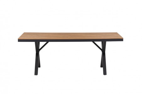Garcia matbord 200x100 cm svart/natur Venture Home