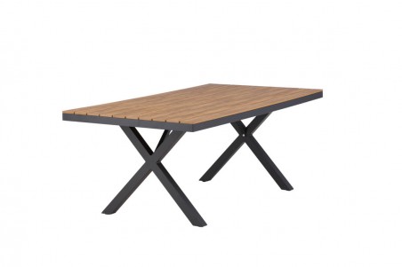 Garcia matbord 200x100 cm svart/natur Venture Home