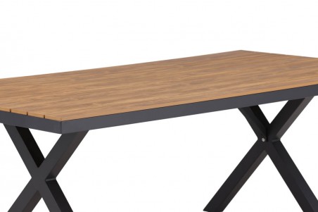 Garcia matbord 200x100 cm svart/natur Venture Home