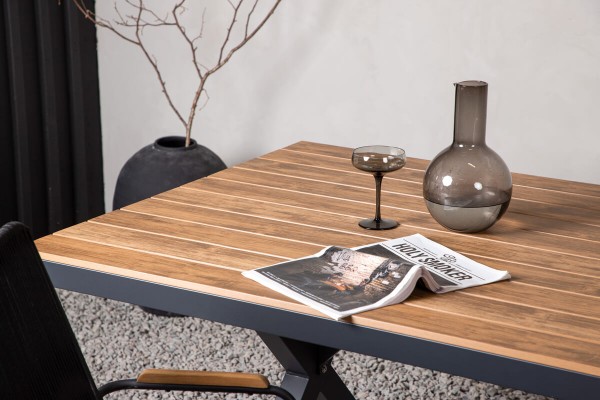 Garcia matbord 200x100 cm svart/natur Venture Home