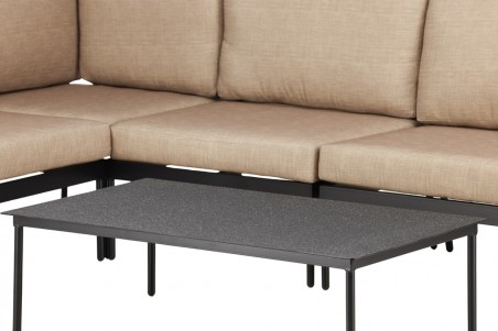 Pehnna hörngrupp svart/beige Venture Home