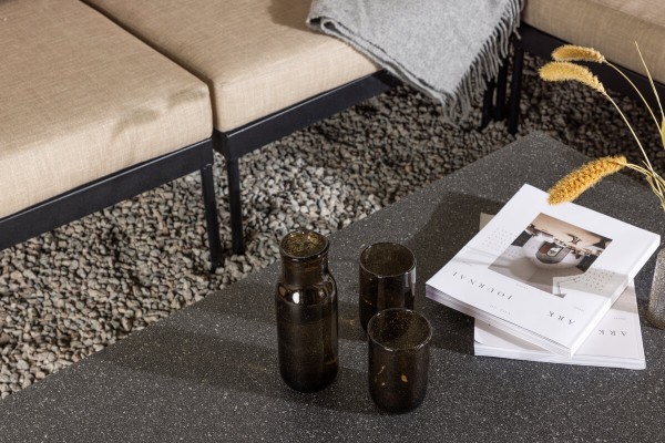 Pehnna hörngrupp svart/beige Venture Home