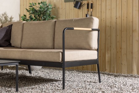 Pehnna hörngrupp svart/beige Venture Home