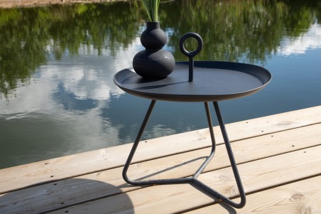 Pamplona sidobord Ø40 cm svart Venture Home
