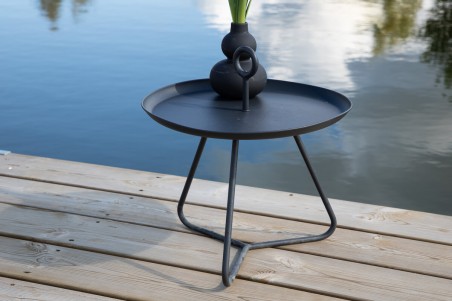 Pamplona sidobord Ø40 cm svart Venture Home